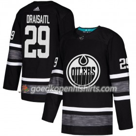 Edmonton Oilers Leon Draisaitl 29 2019 All-Star Adidas Zwart Authentic Shirt - Mannen